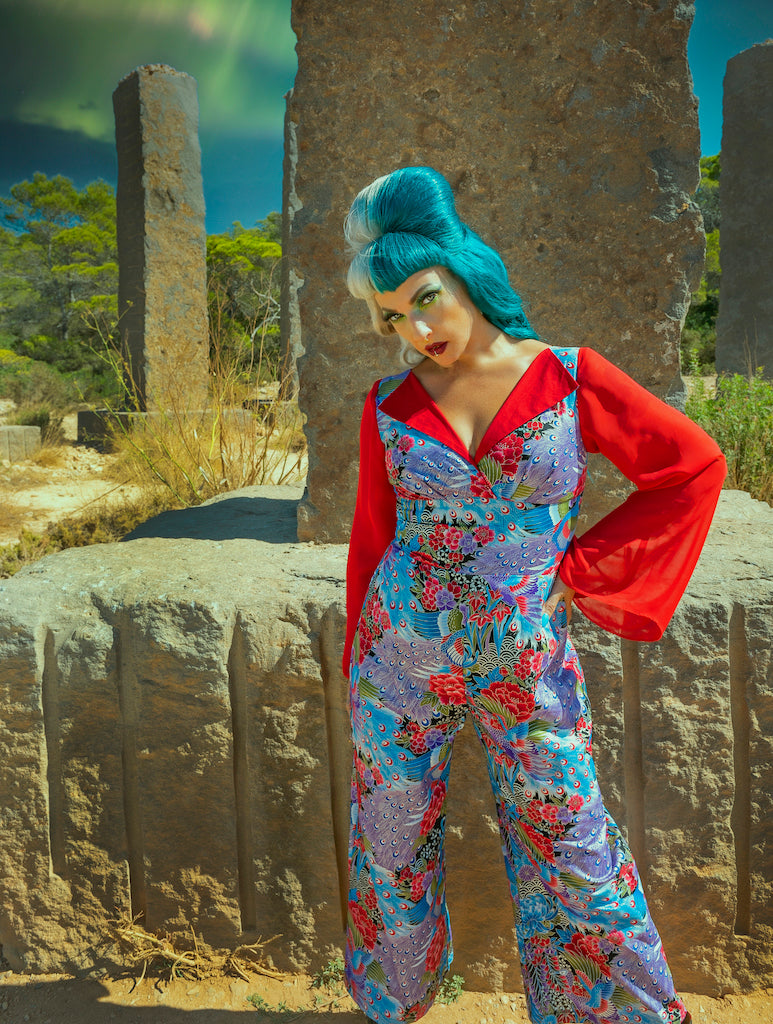 Bettie's Bombshells Design: Fall Winter 22-23 Signature Japanese Fabric Collection (JUMPSUITS)